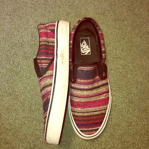 Multicolor Vans Men's 9.5 Women's 11